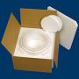 Custom foam fabrication for pie shipping box