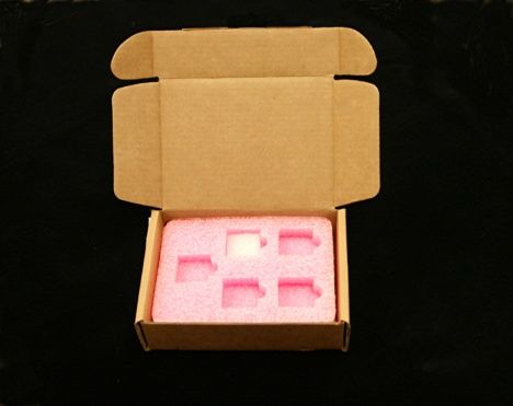 Antistatic pink foam box insert made of polyethylene. Custom foam-lined boxes by Plastifoam. Customized antistatic pe foam tray manufacturers
