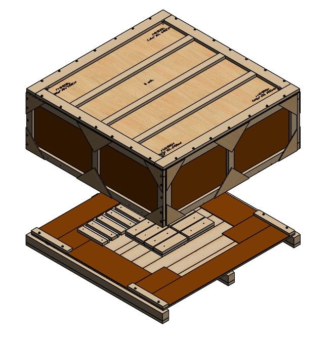 Custom wood crate design