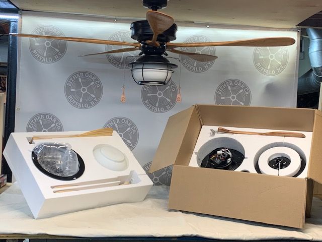 Custom foam box insert made from EPS for packaging ceiling fans